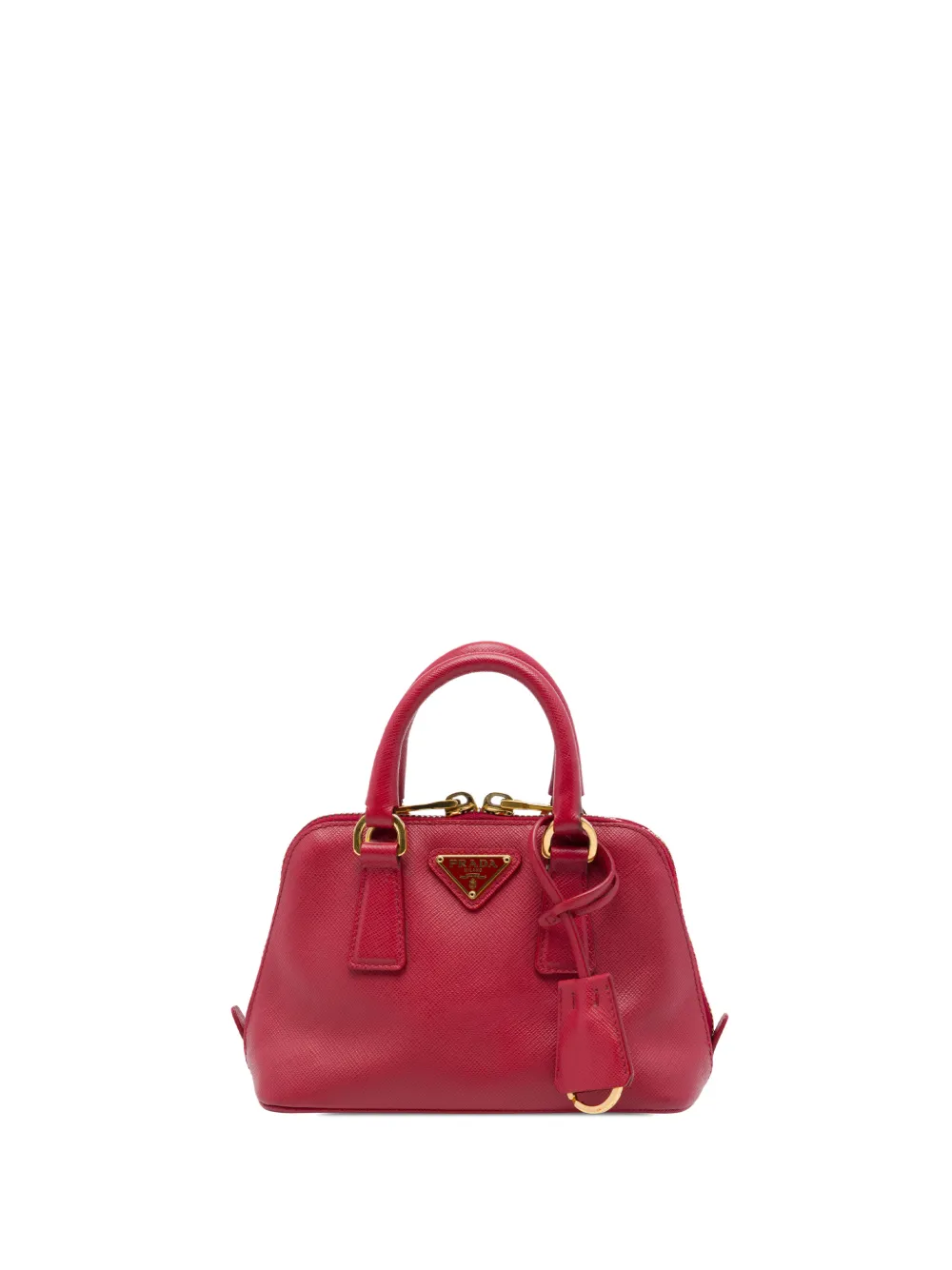 Prada Pre-Owned 2000-2013 Mini Saffiano Lux Promenade satchel - Rosso