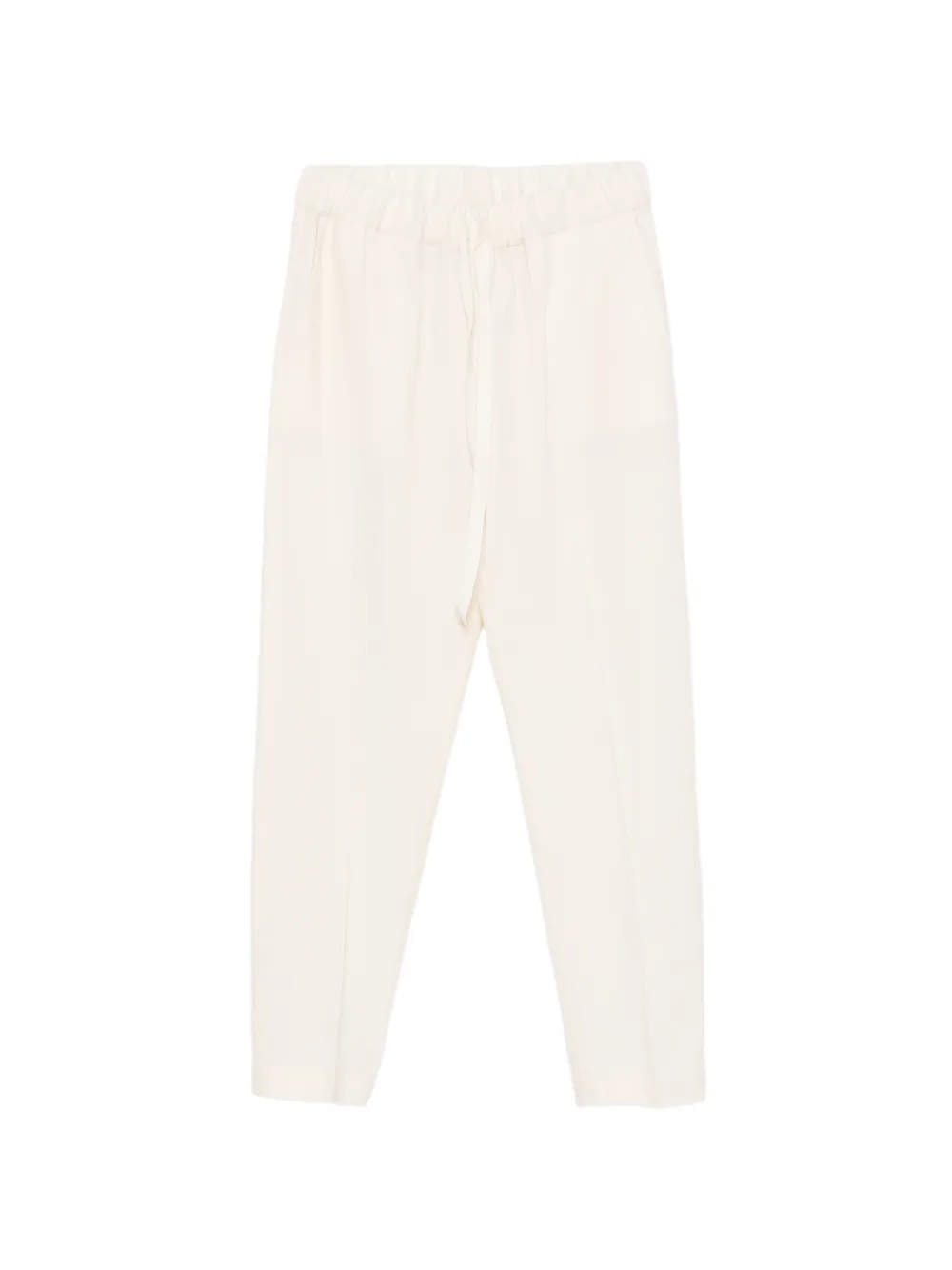 Semicouture drawstring-waist pressed-crease trousers