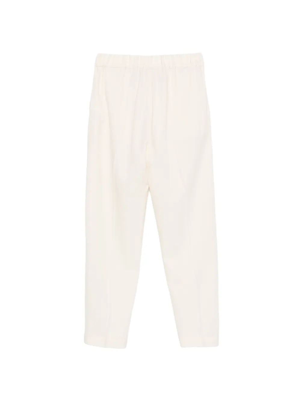 Semicouture Broek met trekkoordtaille Beige