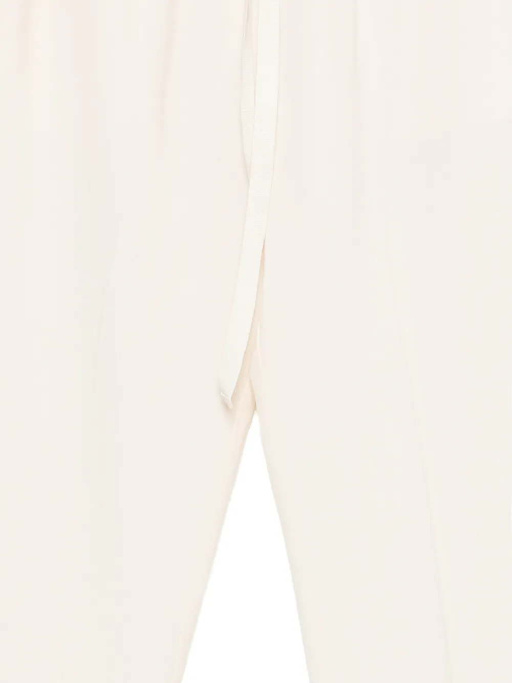 Semicouture Broek met trekkoordtaille Beige