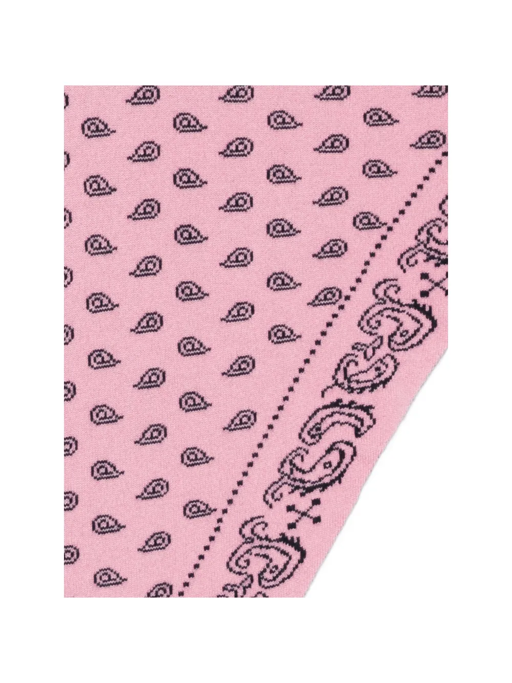 Guest In Residence paisley-print knitted scarf Blauw