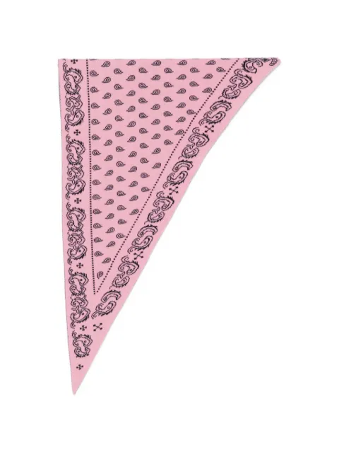 Guest In Residence paisley-print knitted scarf