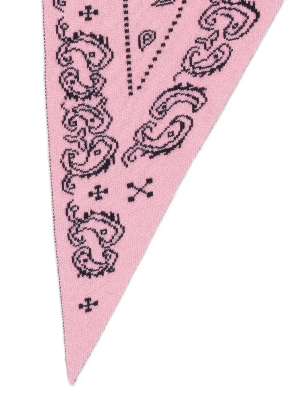 Guest In Residence Paisley-print Knitted Scarf in Blue, view 3