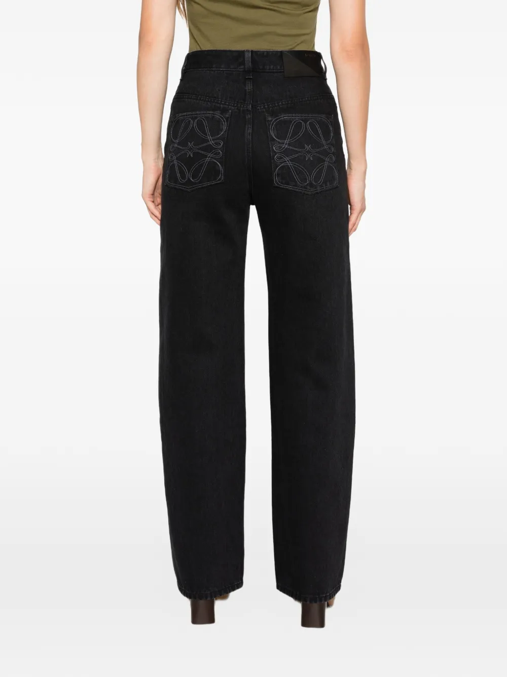 LOEWE Jeans met borduurwerk Zwart