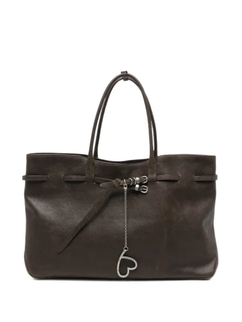 Marge Sherwood buckle-detail heart-charm tote bag