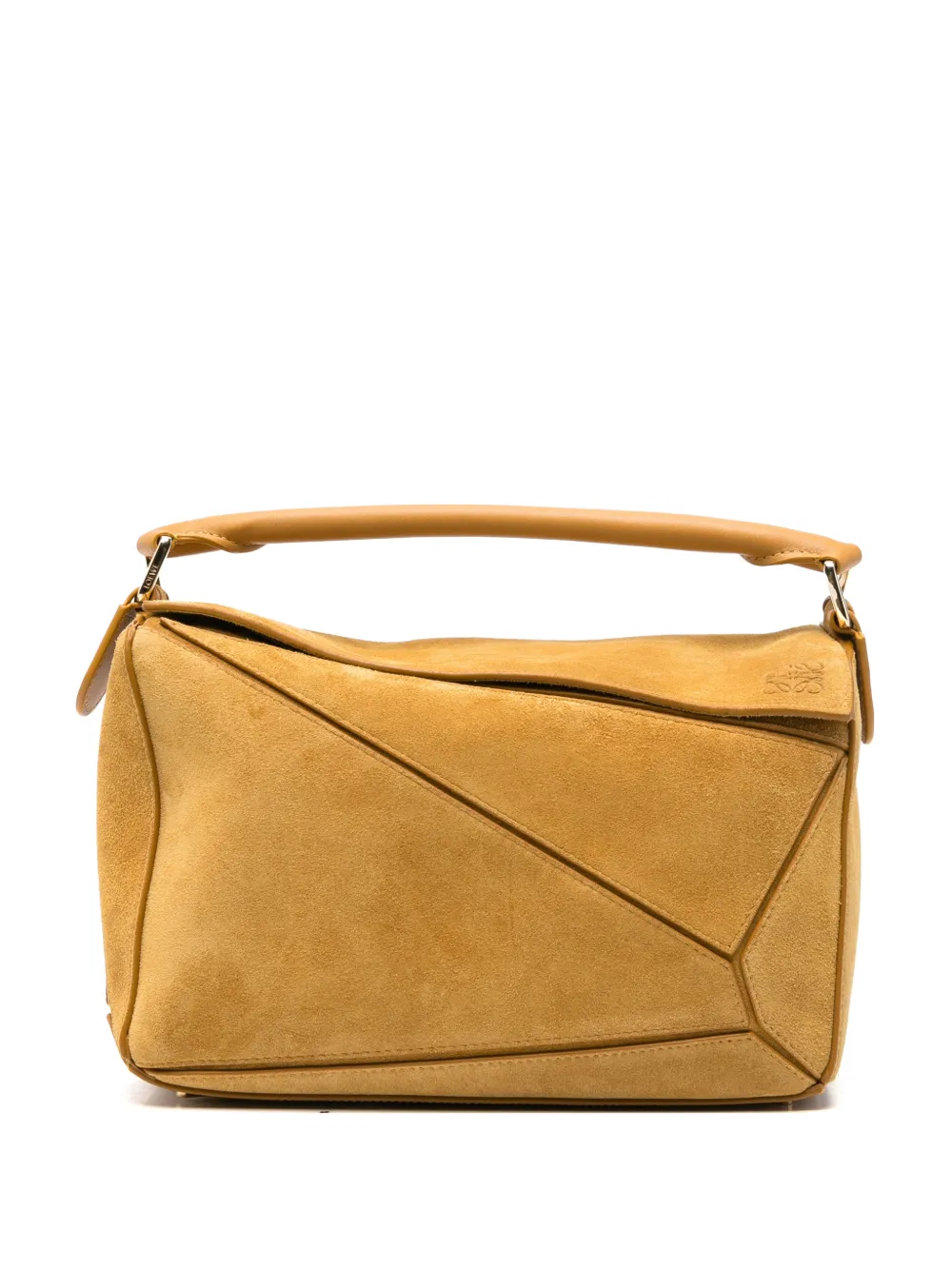 LOEWE Borsa tote Puzzle S in pelle scamosciata - Giallo