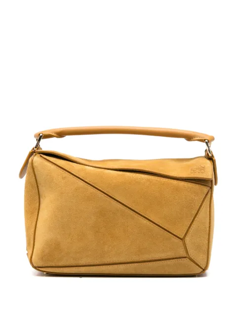LOEWE Puzzle S suede tote bag