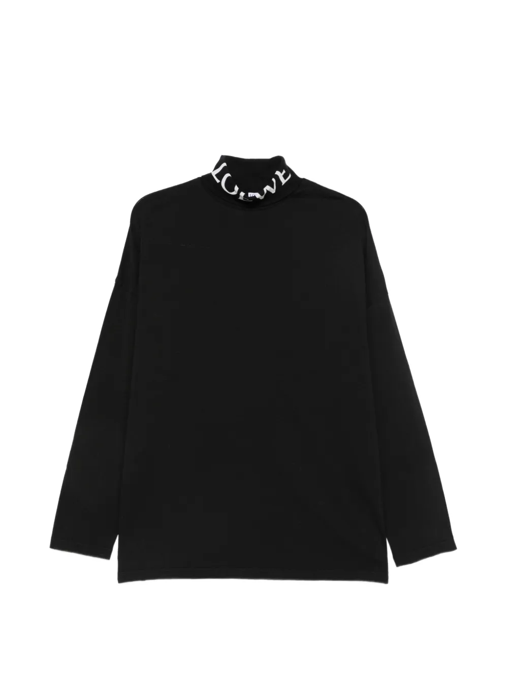 LOEWE logo-print roll-neck top