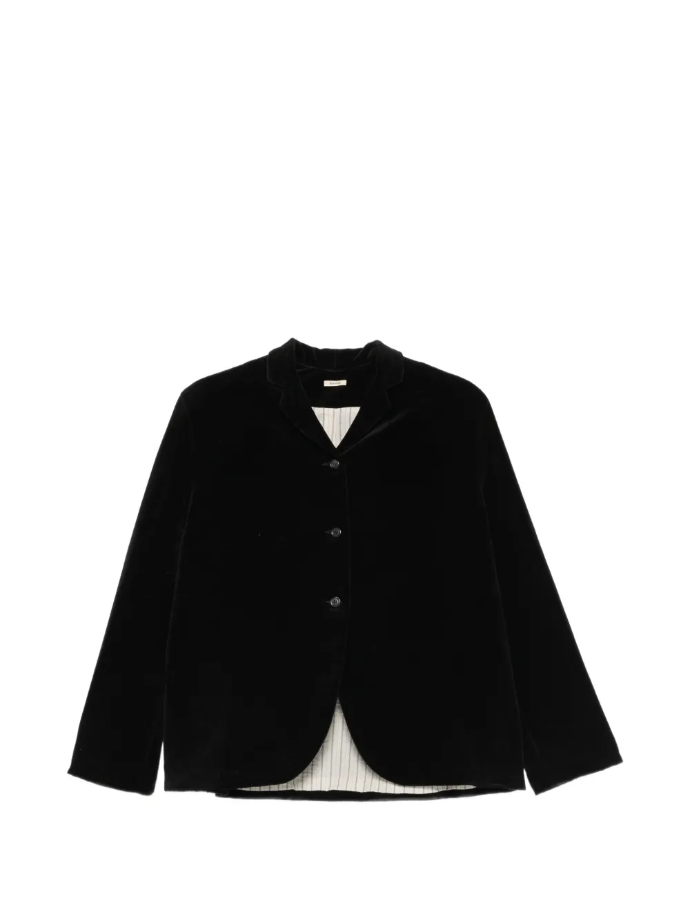 Apuntob single-breasted velvet blazer