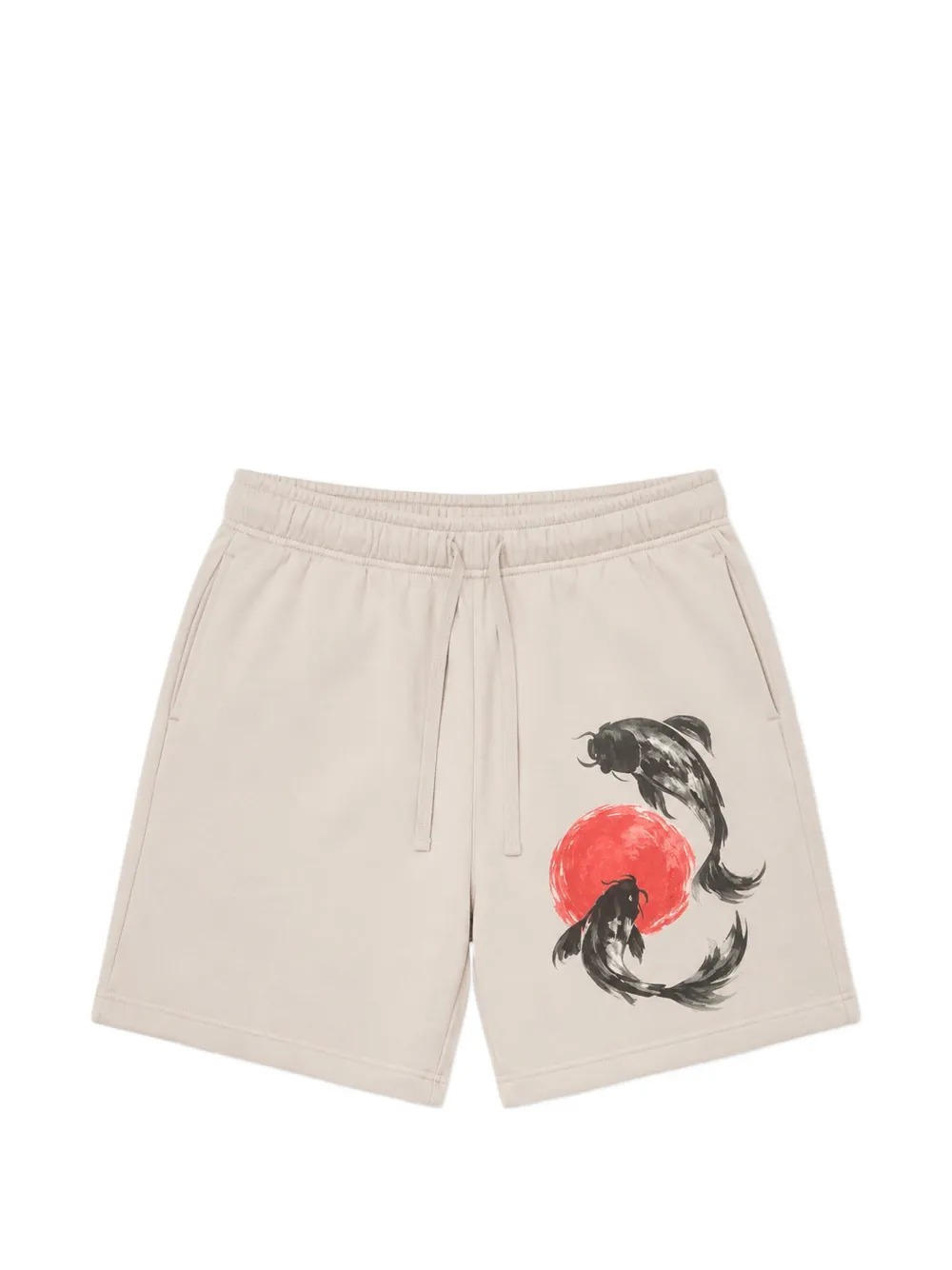 Melt graphic-print drawstring shorts