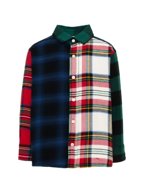 Molo Remon patchwork check-pattern shirt