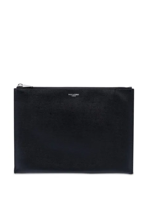Saint Laurent Pre-Owned bolso de mano Grain de Poudre con cremallera 2018