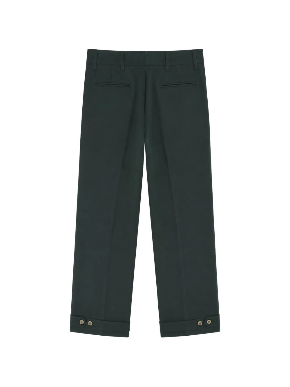 Costumein Plooibroek met wijde pijpen Groen