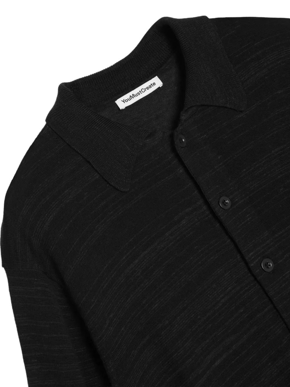 YMC Rat Pack collared cardigan Zwart