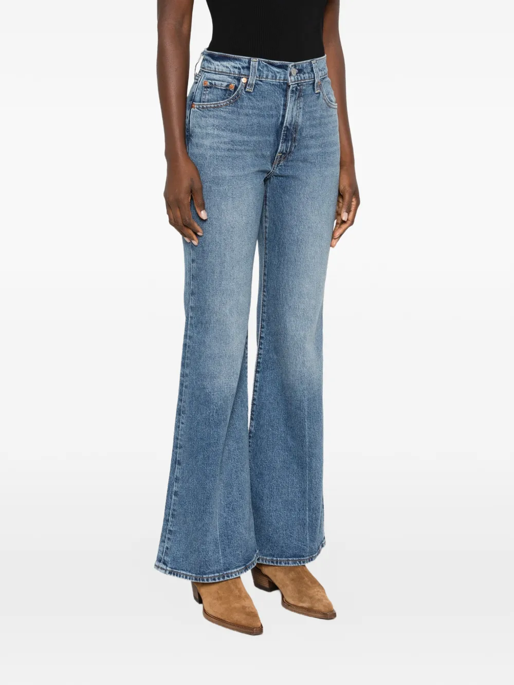 Levi's Flared jeans met vijf zakken Blauw