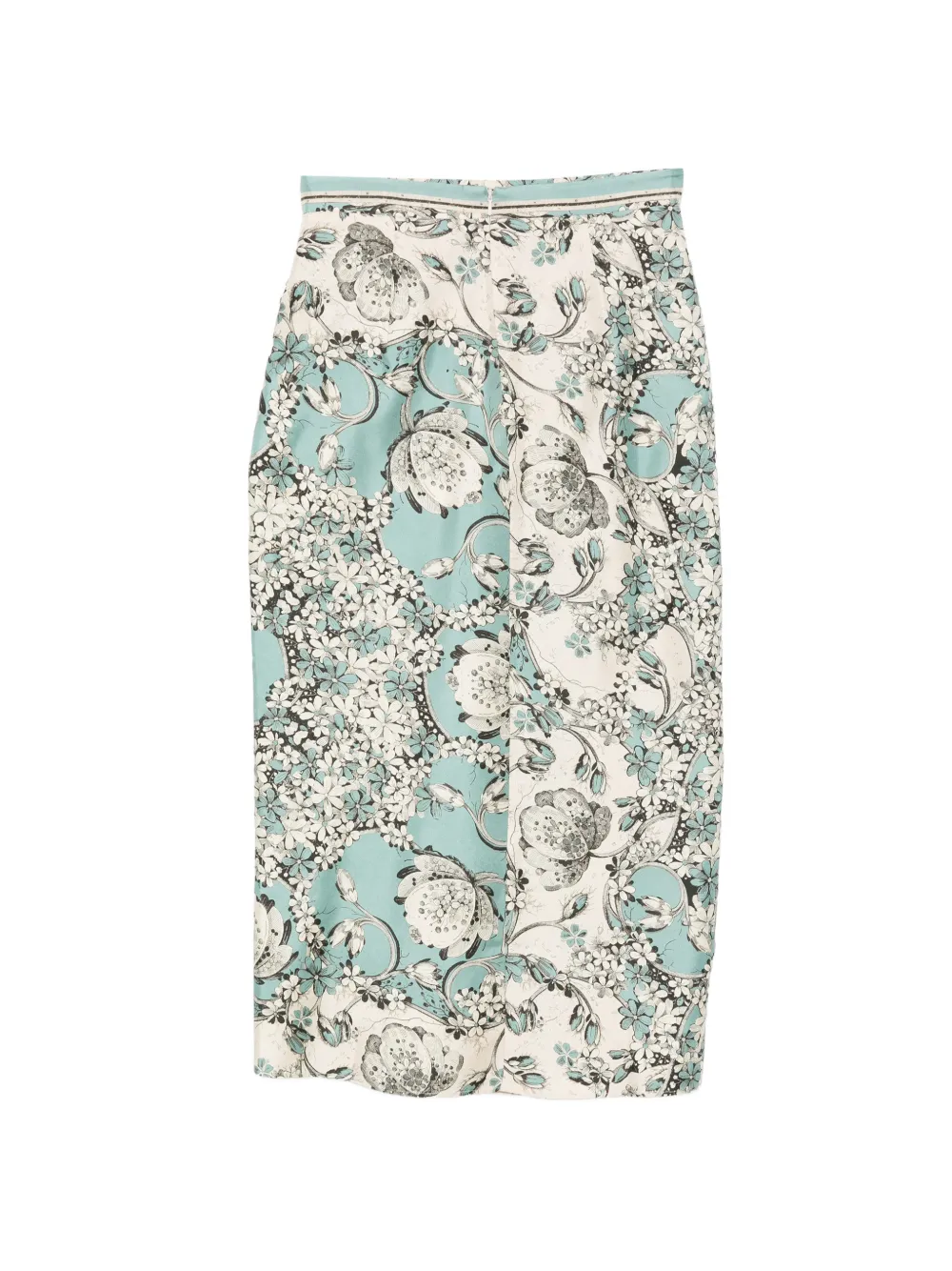Antonio Marras Midi-rok met bloemenprint Beige