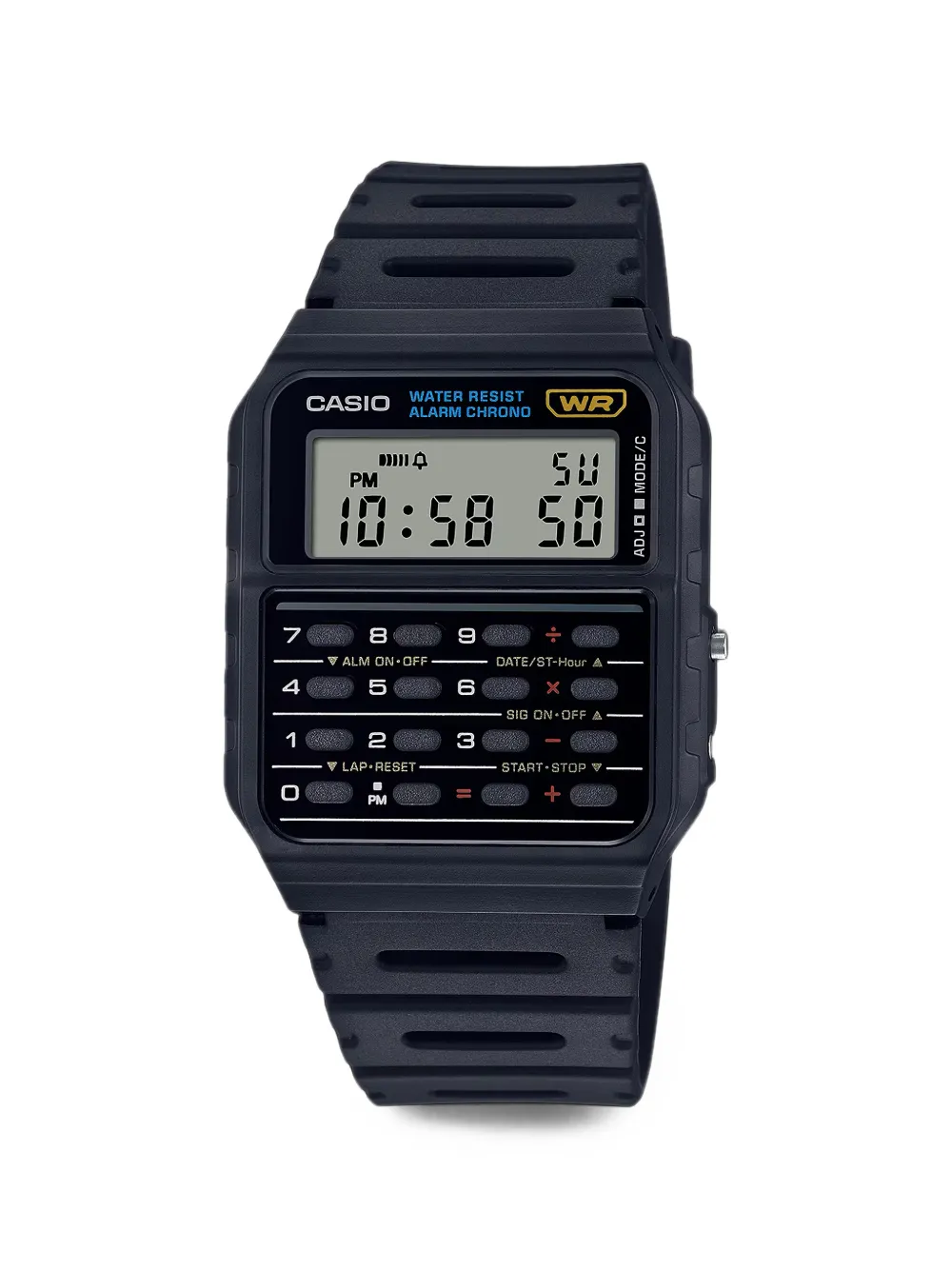 Casio Data Bank Calculator 34mm Watch In Black