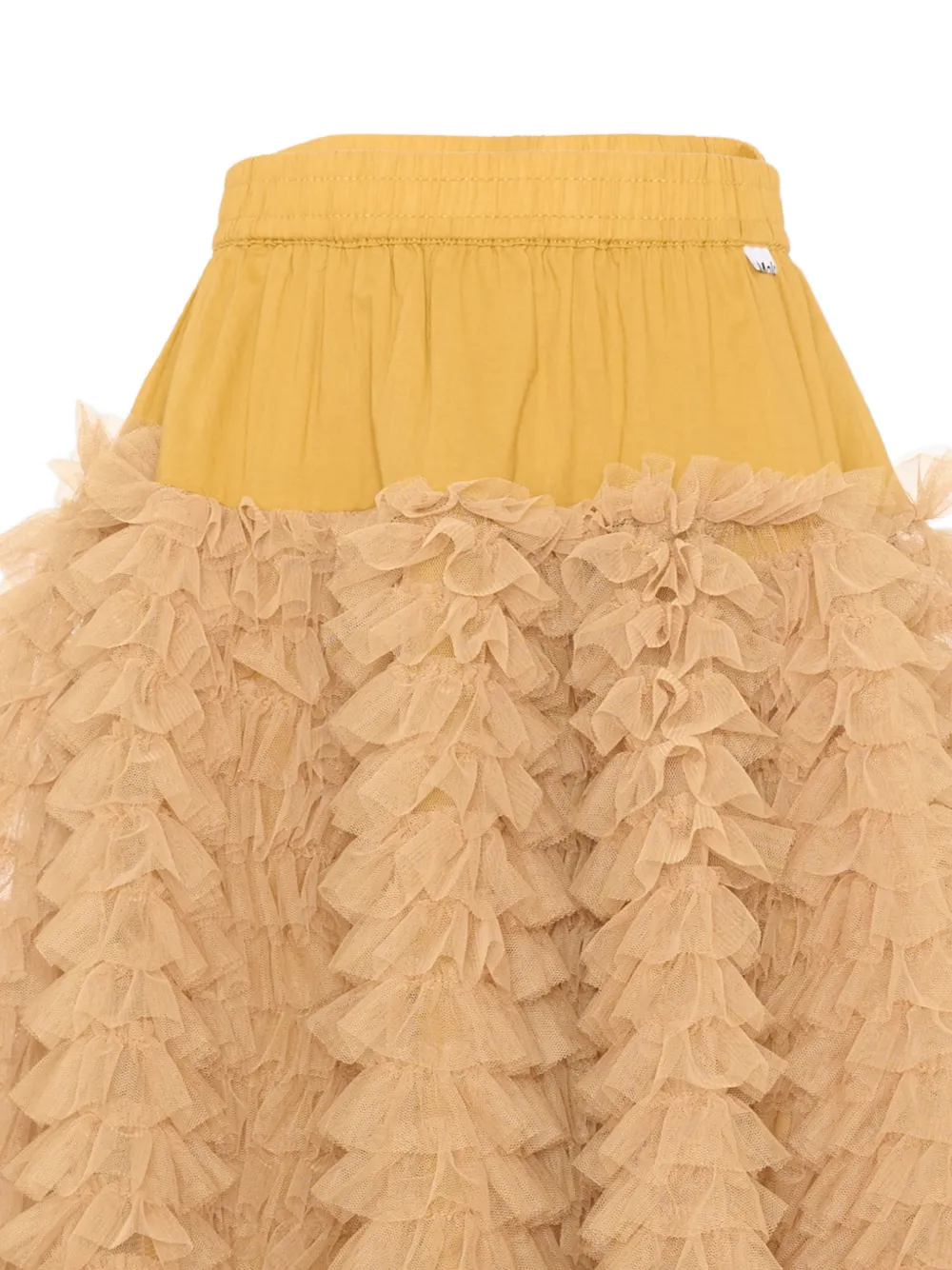 Molo Bliss ruffled skirt Geel