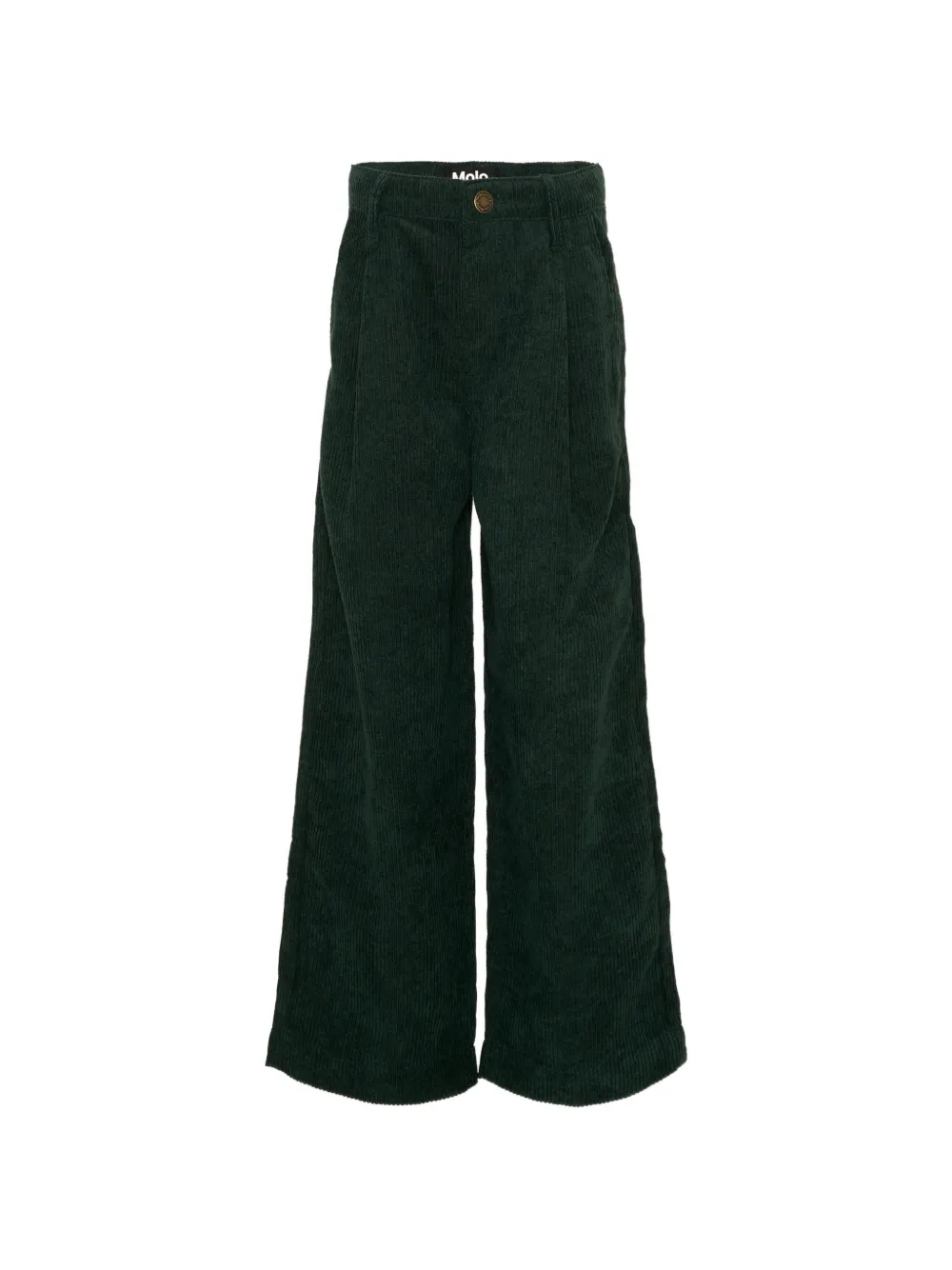 Molo Alaine corduroy-effect pleated trousers - Verde
