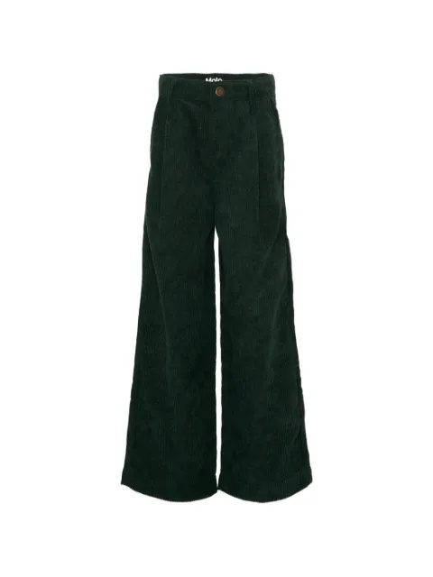Molo Alaine corduroy-effect pleated trousers