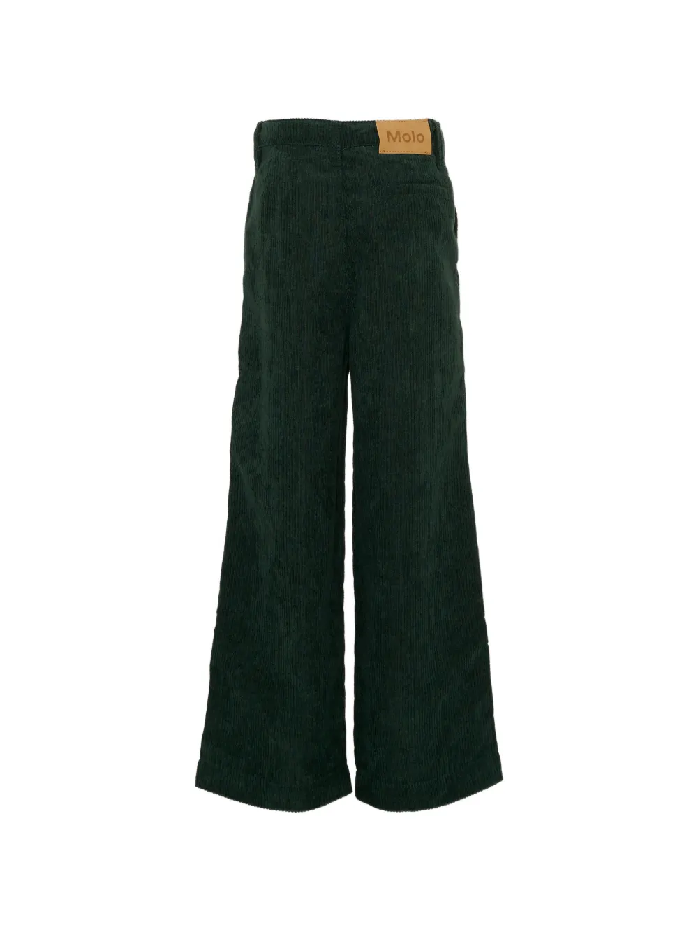Molo Alaine plooibroek met ribfluwelen effect Groen