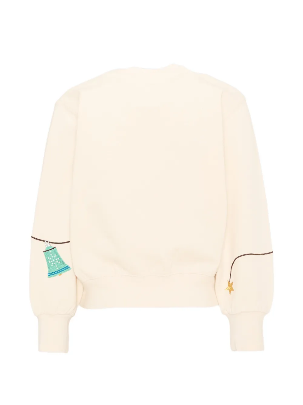 Molo sequin-embellished embroidered sweatshirt Beige