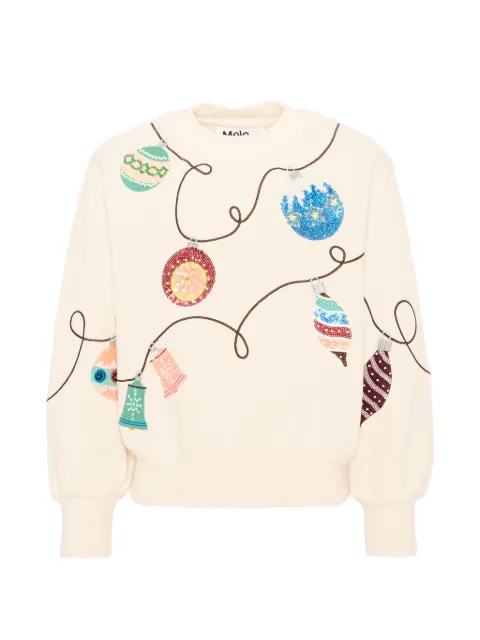 Molo sudadera bordada con lentejuelas