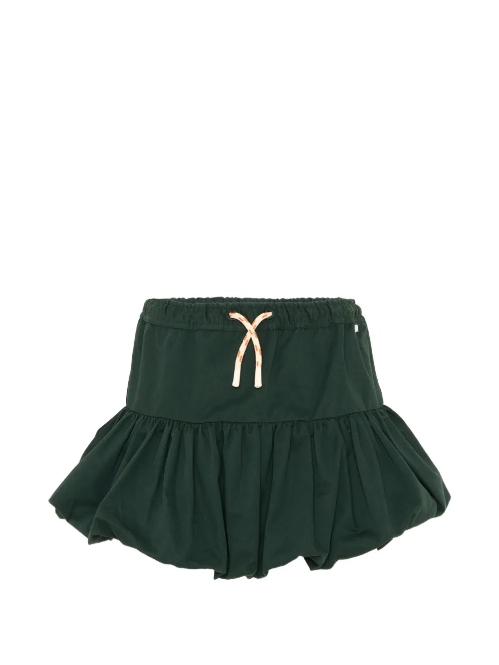 Molo Britta ruffled bubble-hem skirt - Verde