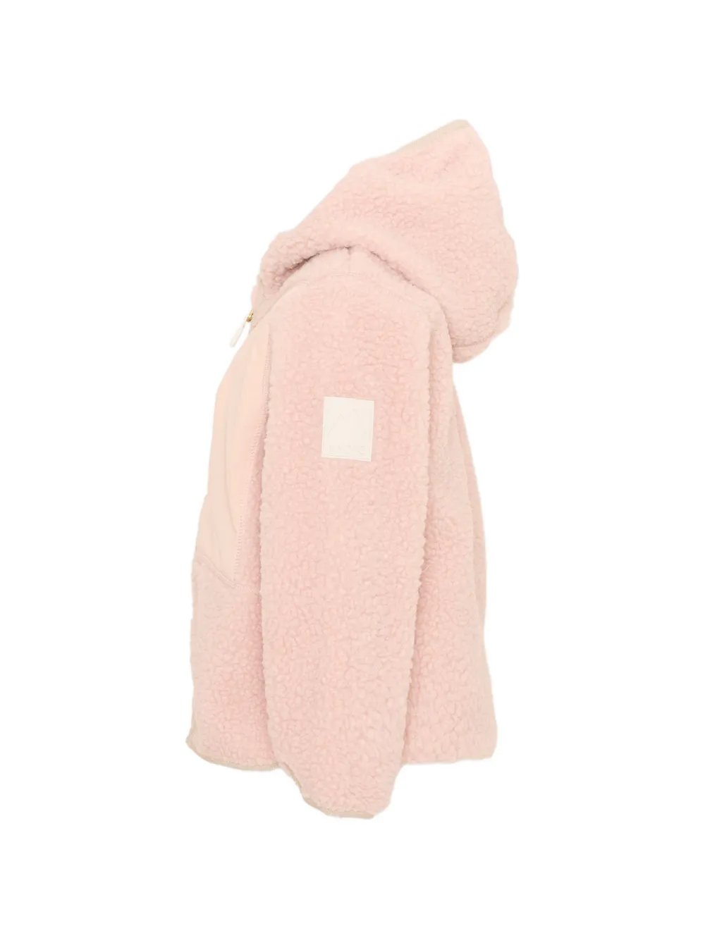 Molo Uberto jack met fleece textuur en capuchon Roze