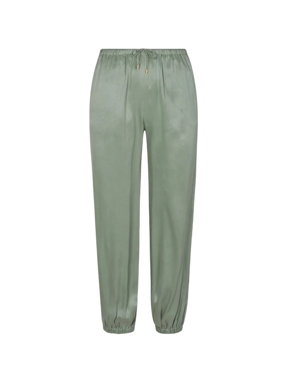 HEVRON Halina drawstring-waist elasticated-cuff trousers - Verde