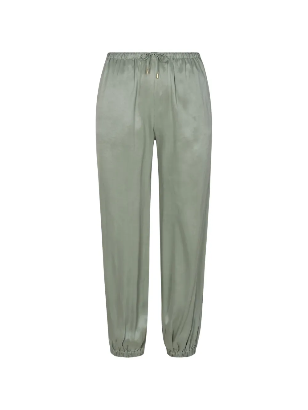 HEVRON Kordelzug-Hose mit elastischen Bündchen - Grün