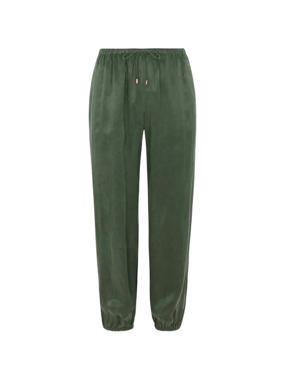 HEVRON Halina drawstring elasticated track pants - Verde