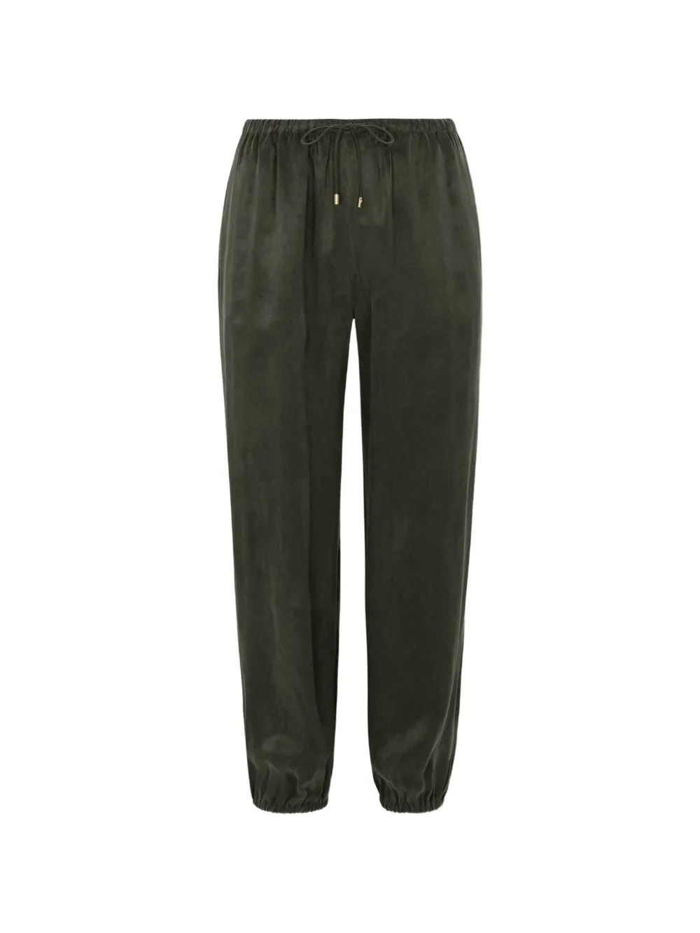 HEVRON Halina drawstring elasticated track pants - Verde