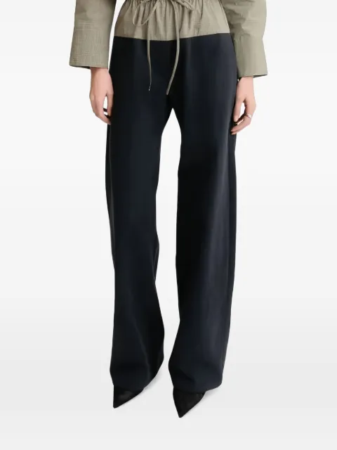 Matthew Bruch drawstring-waist wide-leg trousers