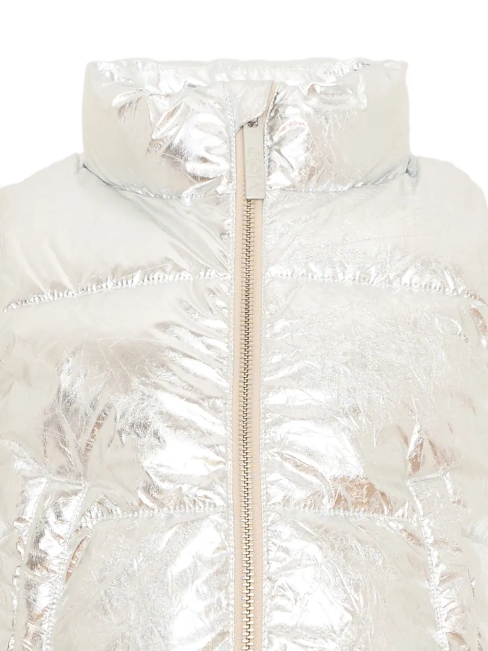 Molo Hester gewatteerde metallic bodywarmer Zilver