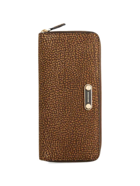 Borbonese cartera con cierre perimetral y estampado Opthprint