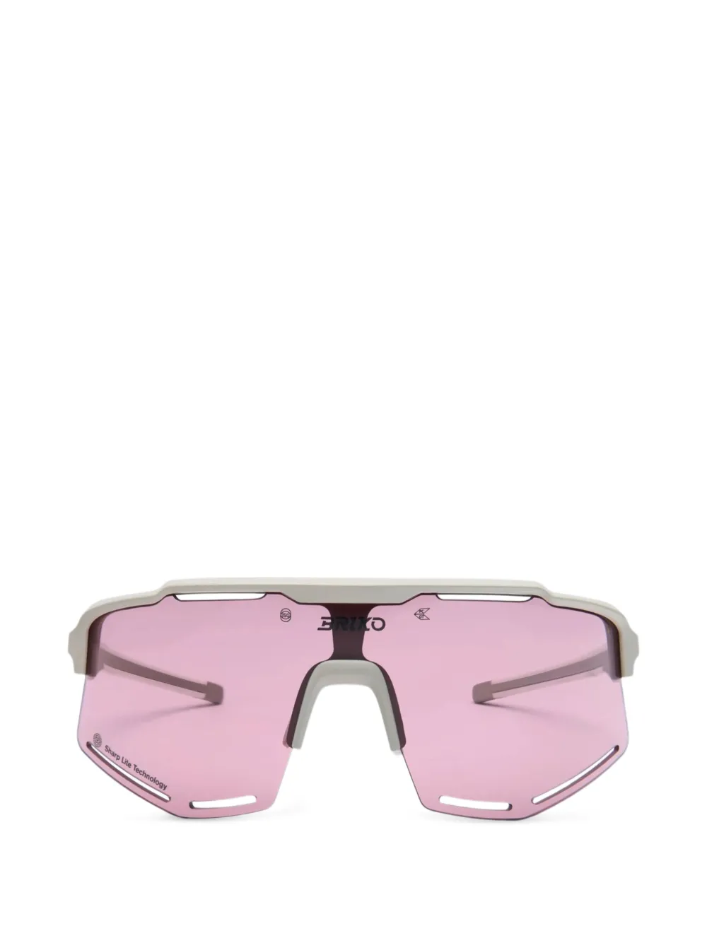 BRIKO lunettes de soleil Komi à monture géométrique - Blanc BRIKO lunettes de soleil Komi à monture géométrique - Blanc