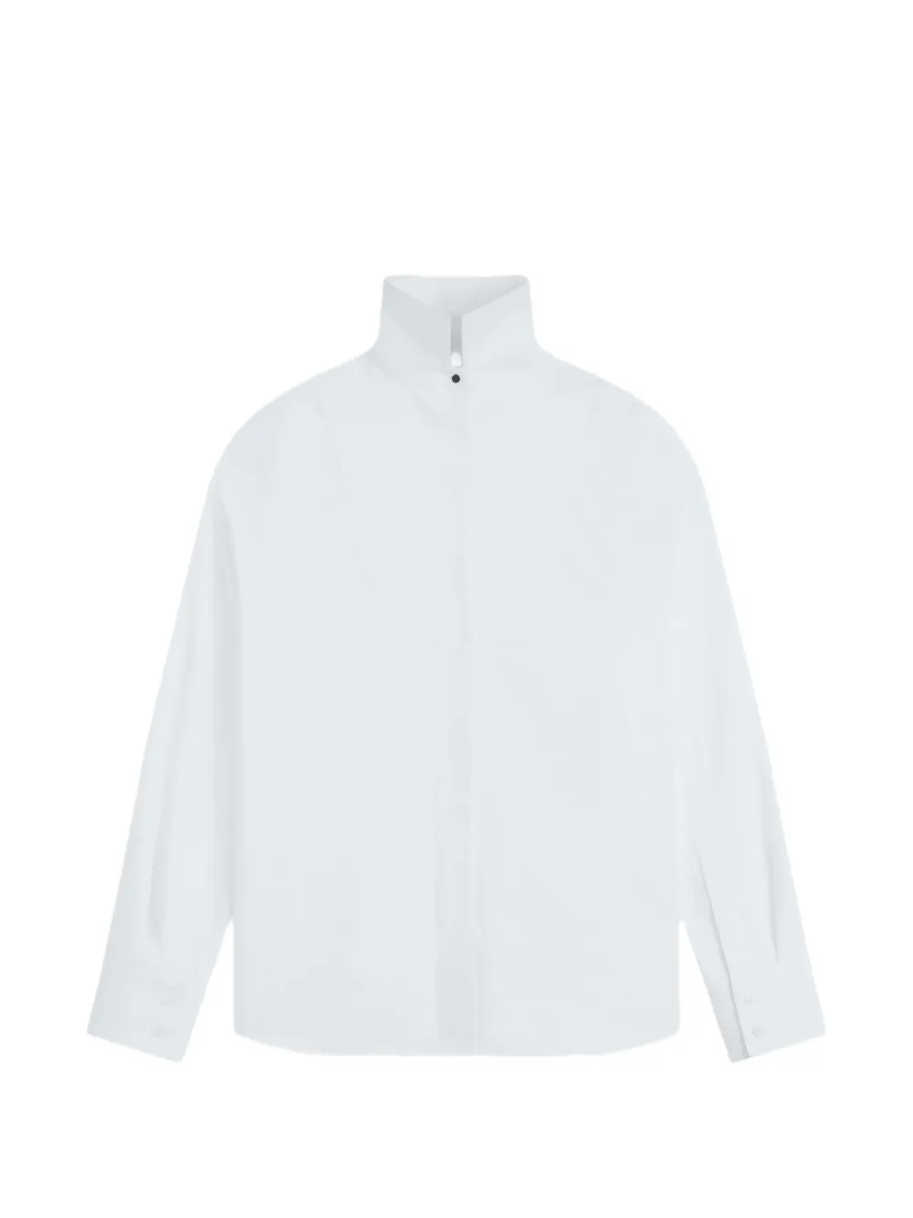 Givenchy bib-front oversized blouse Wit