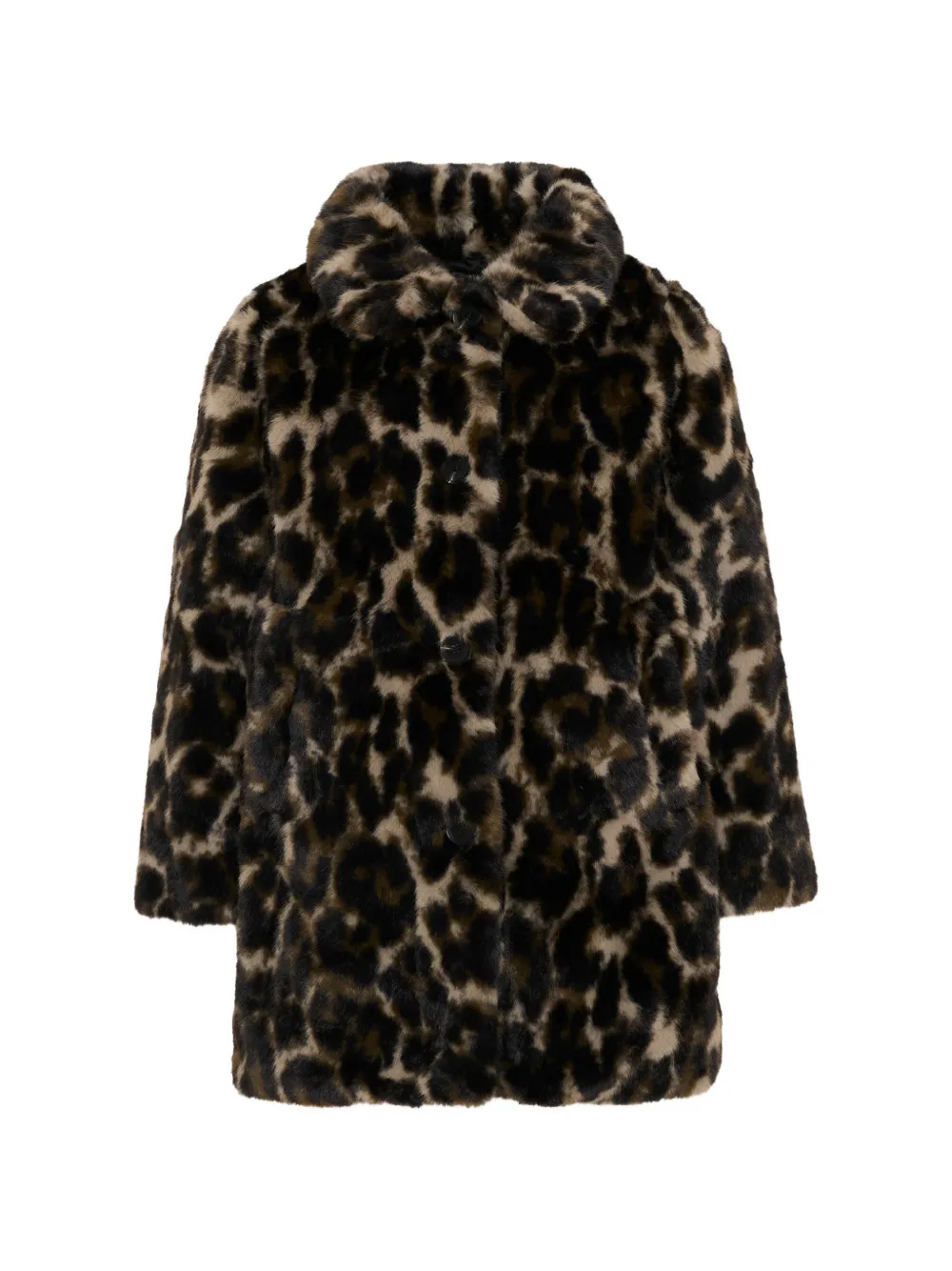 Molo Hera leopard-print faux-fur jacket - Toni neutri