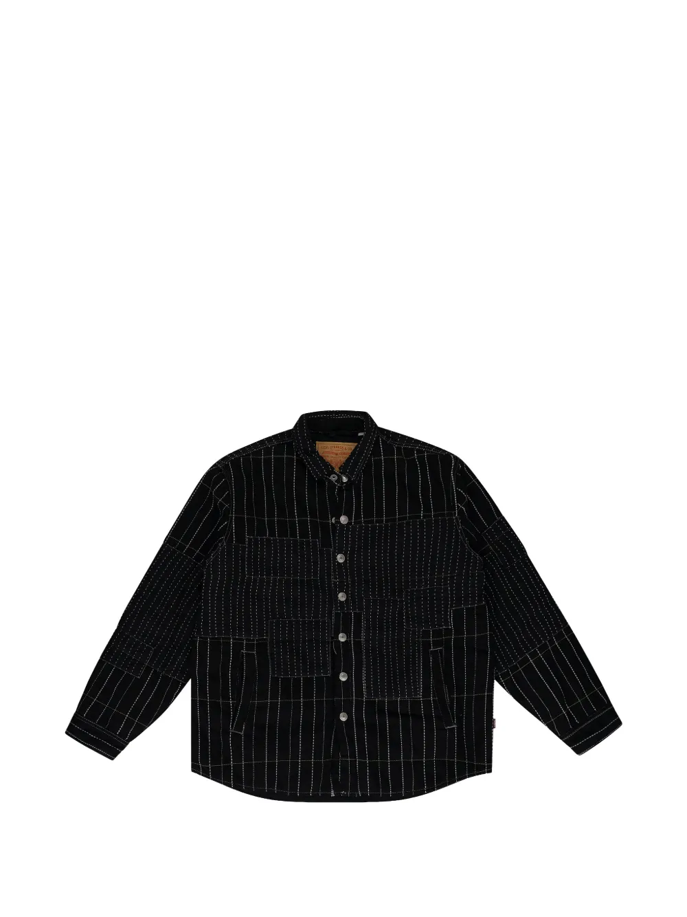 Denim Tears x Levi's overdyed patchwork shirt jacket