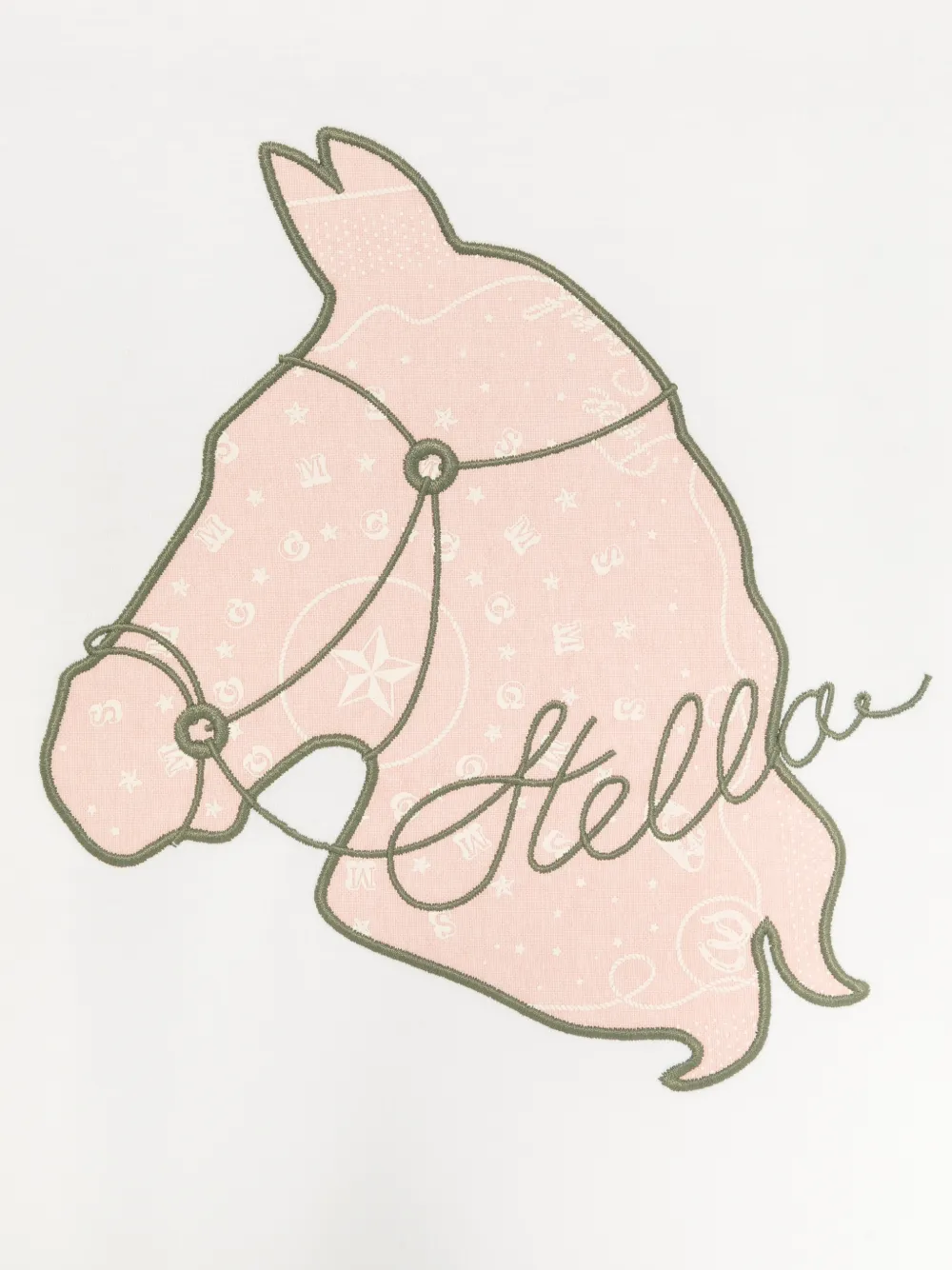 Stella McCartney Kids T-shirt met paardenprint Wit