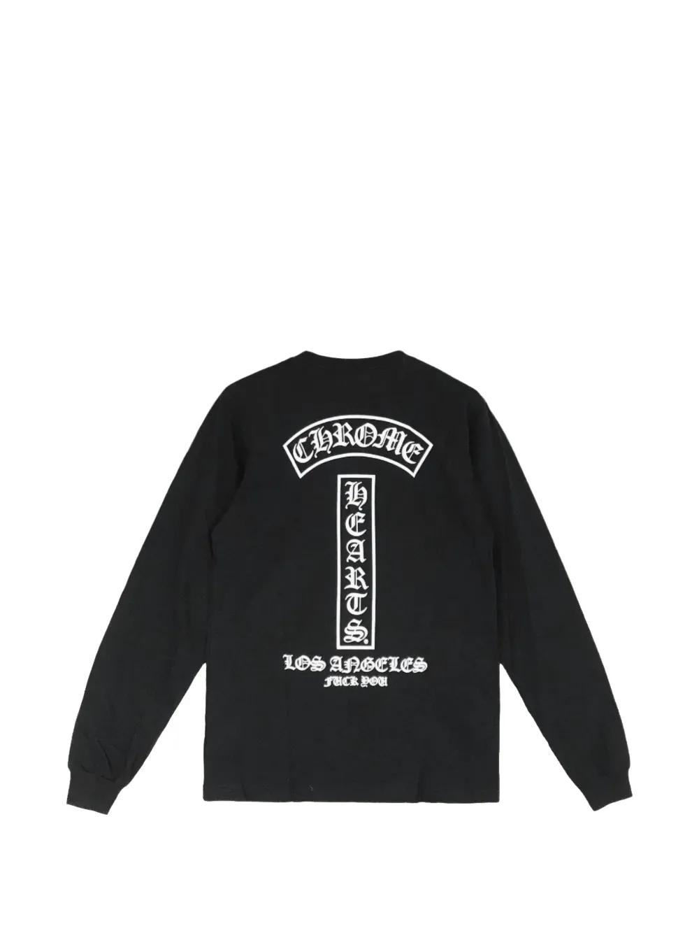 Chrome Hearts Los Angeles T-bar long-sleeve T-shirt Zwart