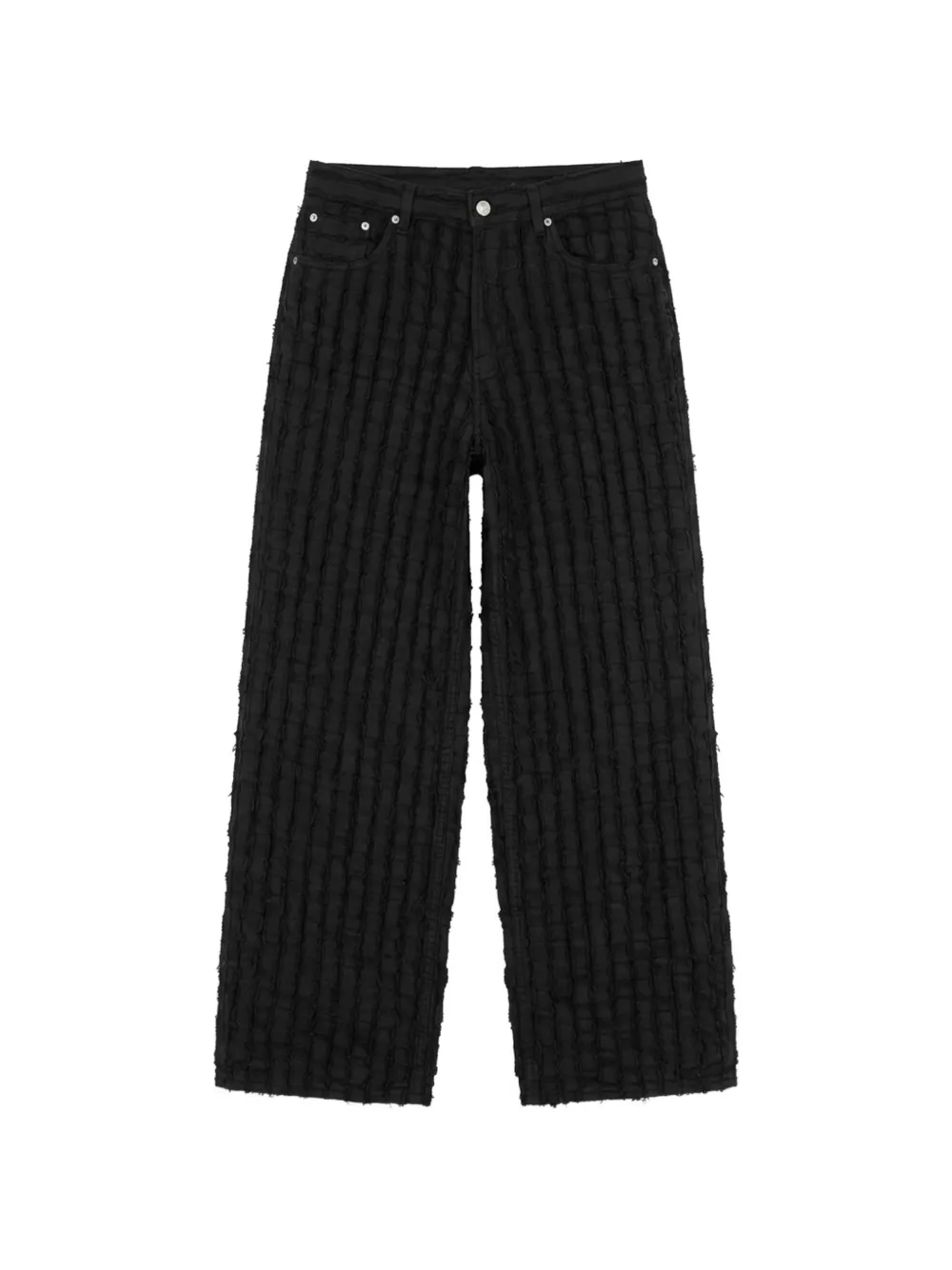 Haikure Bethany frayed-stripe jeans - Nero