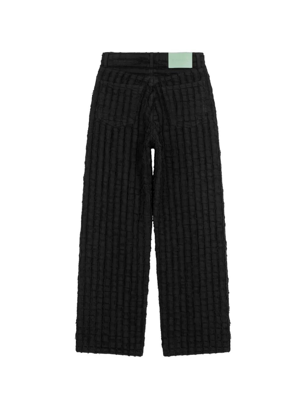 Haikure Bethany frayed-stripe jeans Zwart