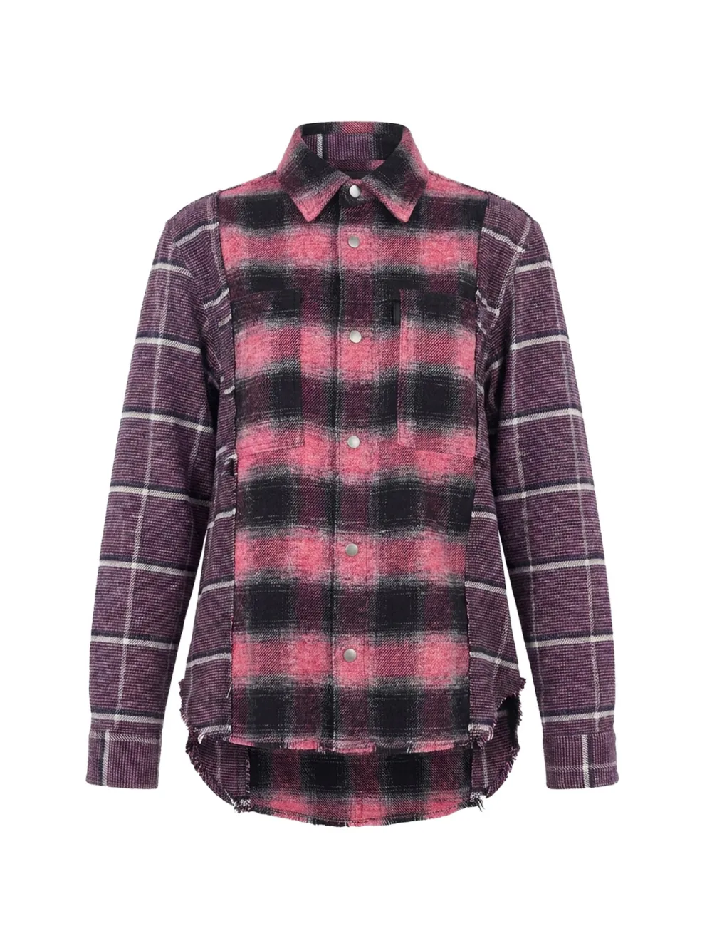 Haikure Arno check shirt - Rosa