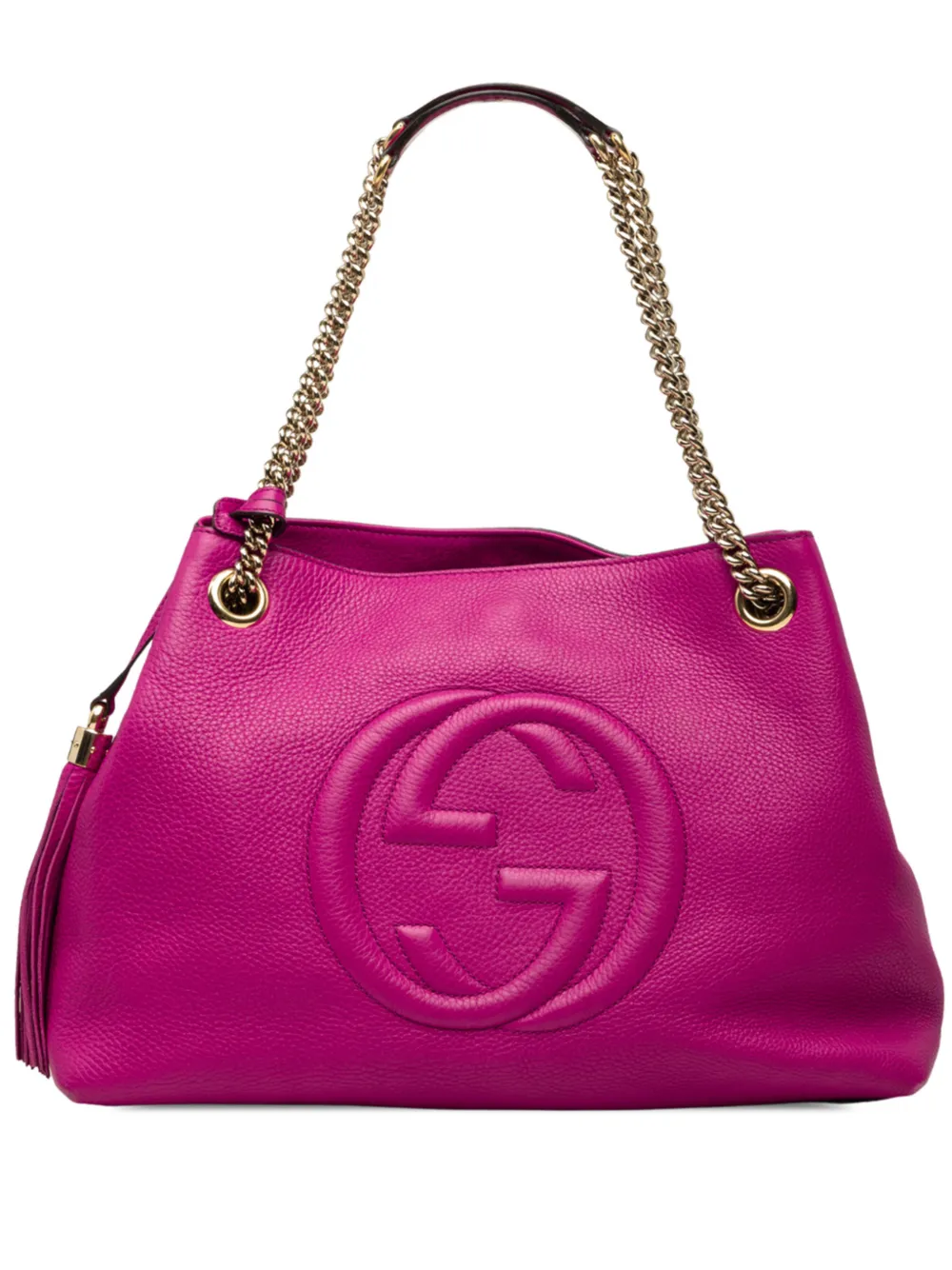 Gucci Pre-Owned 2016-2026 Medium Calfskin Soho Chain tote bag - Viola