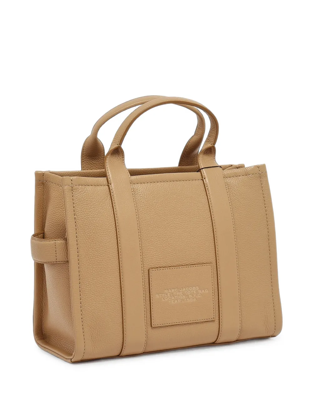 Marc Jacobs The Leather Medium Tote Bag | Neutrals | FARFETCH