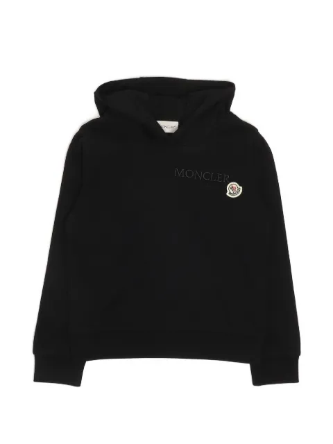 Moncler Enfant logo-embroidered patch hoodie