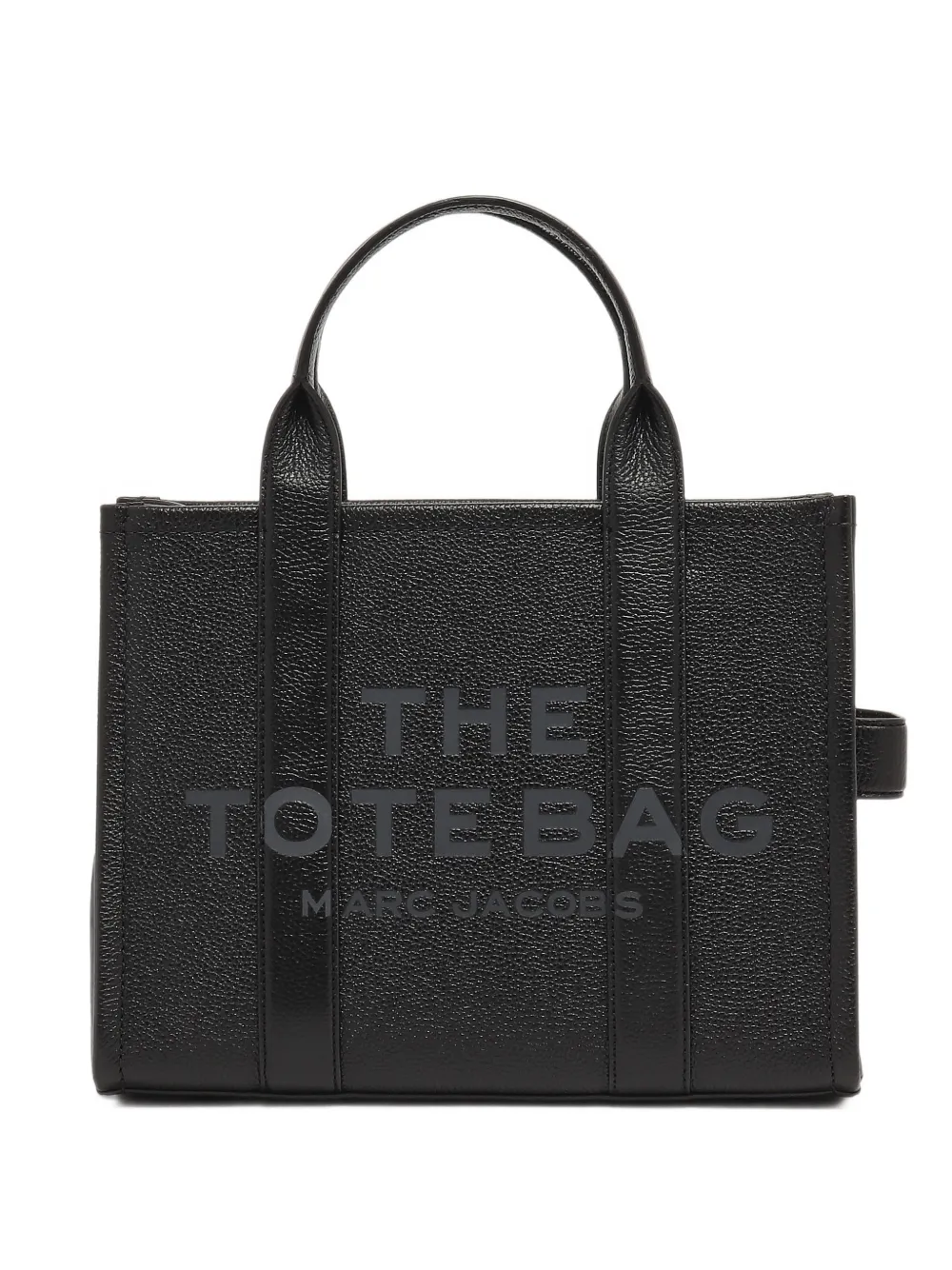 Marc Jacobs The Leather Medium Tote Bag In Black
