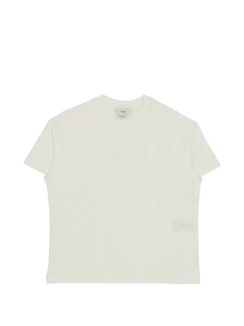 Fendi Kids t-shirt à logo embossé